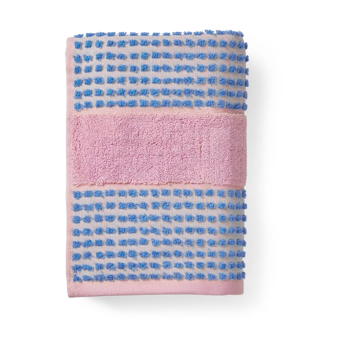 Serviette Check 70x140 cm - Soft pink-bleu - Juna