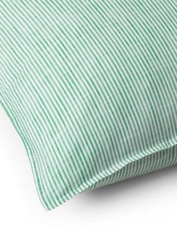 Taie d'oreiller Monochrome Lines 50x60 cm - Vert-blanc - Juna
