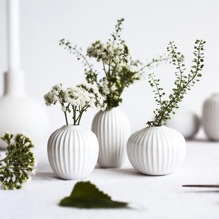 Vases miniatures Hammershøi lot de 3 - blanc - Kähler