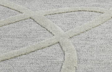 Tapis en laine Verbena - White, 170x240 cm - Kateha