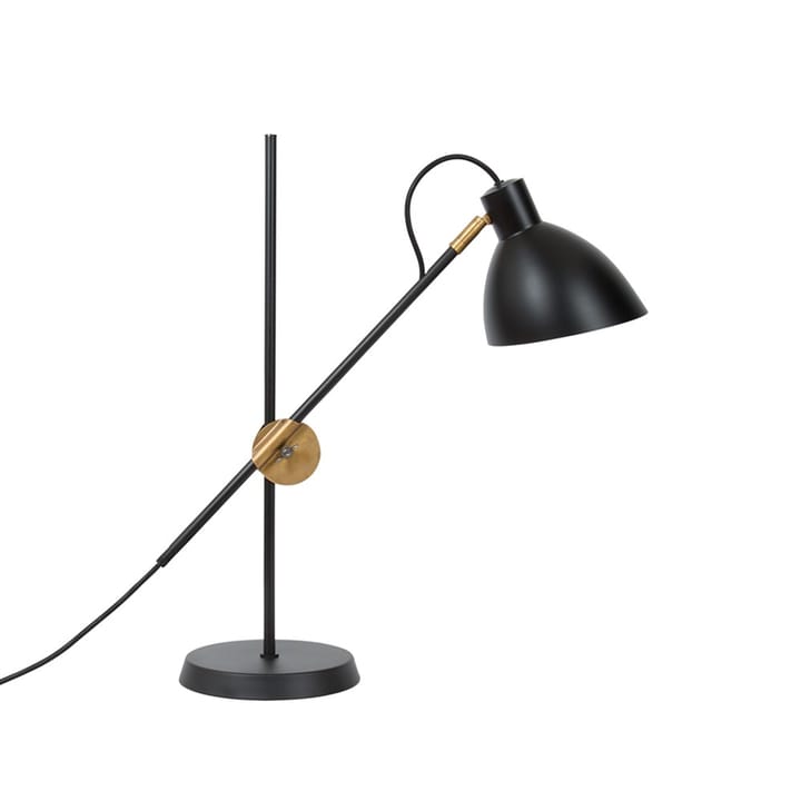 Lampe de table KH1 - noir mat, laiton brut - Konsthantverk