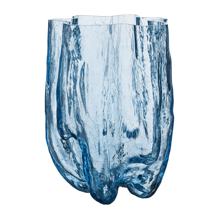 Vase Crackle 370 mm - Verre rond - Kosta Boda