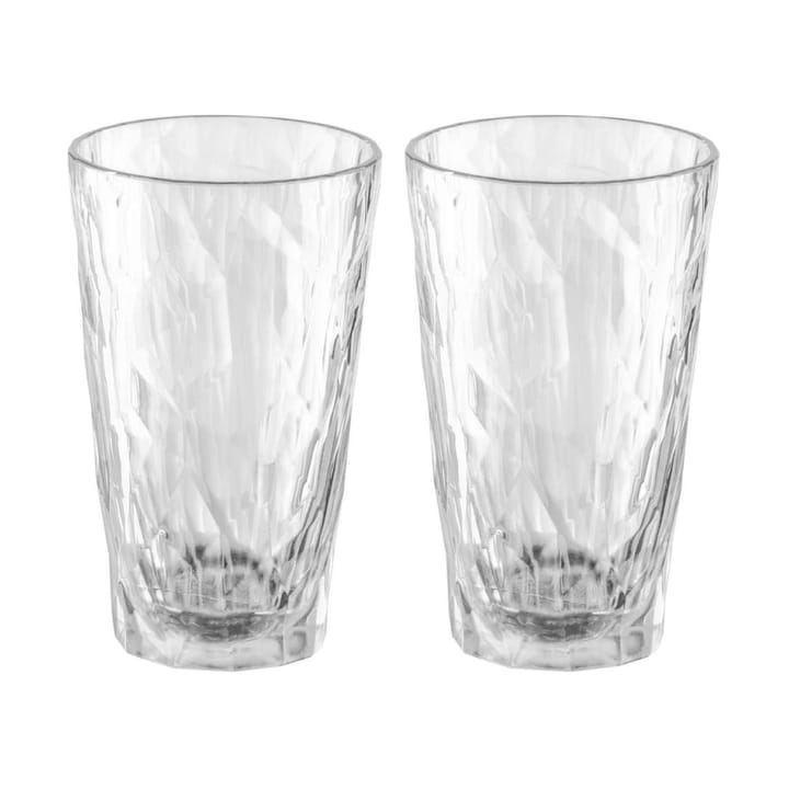 Club No. 6 verre à long drink plastique 30 cl, lot de 2 - Cristal transparent - Koziol