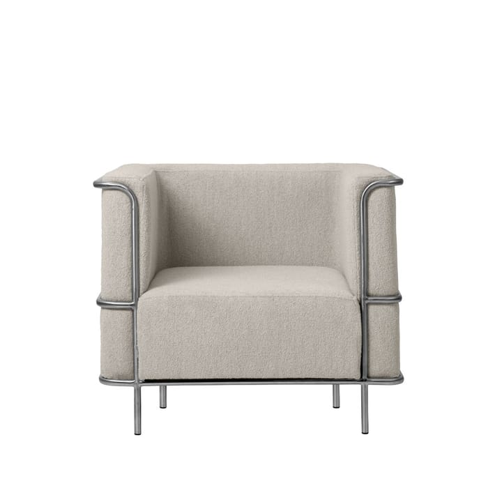 Chaise lounge Modernist - tissu orsetto col.01/2 beige - Kristina Dam Studio