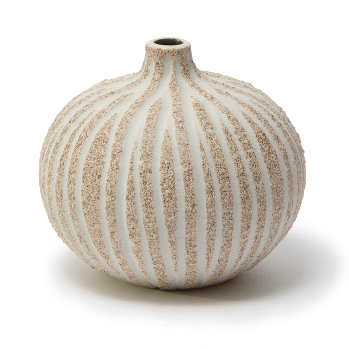 Vase Bari - Stonestripe brown medium rough, S - Lindform