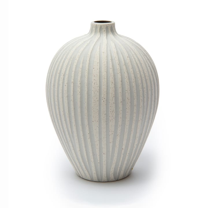 Vase Ebba medium - Sand white stone stripe - Lindform