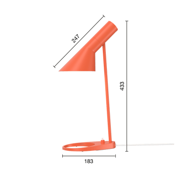 Lampe de table AJ MINI - Electric orange - Louis Poulsen