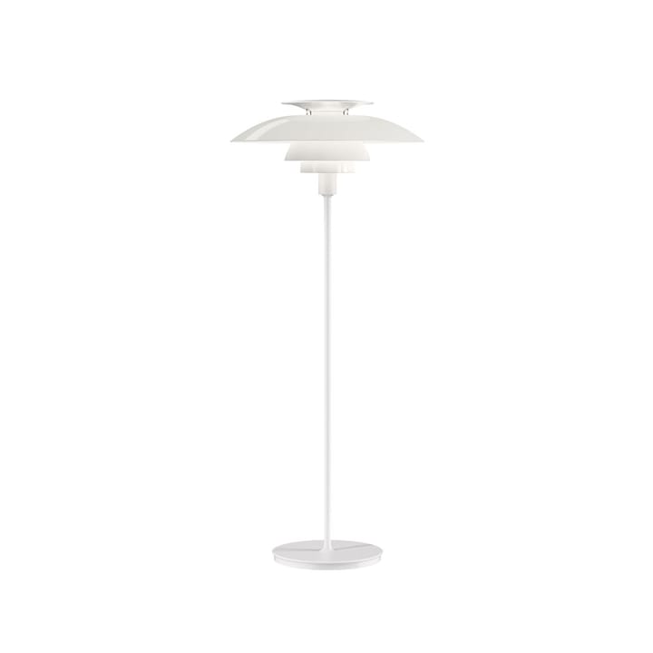 Lampe sur pied PH 80 dimmable - Blanc-verre blanc opale - Louis Poulsen