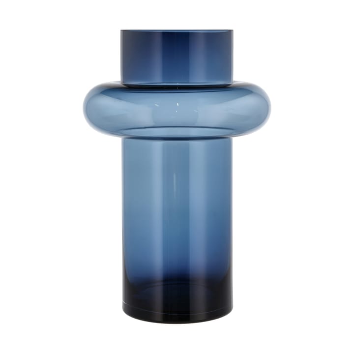 Vase Tube verre 40 cm - Bleu - Lyngby Glas