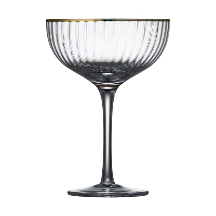 Verre à cocktail Palermo Gold 31,5 cl, lot de 4 - Transparent-or - Lyngby Glas