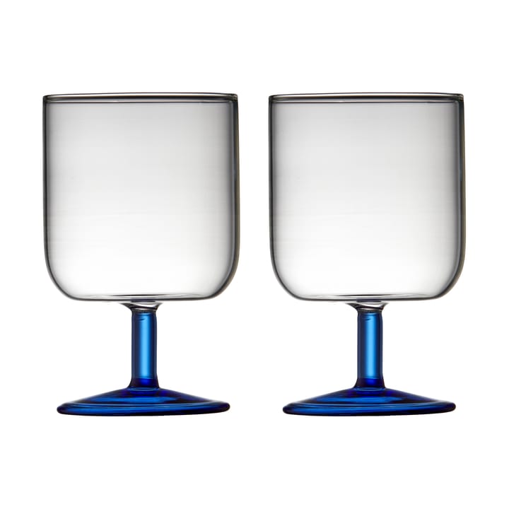 Verre à vin Torino 30 cl lot de 2 - Clear-blue - Lyngby Glas