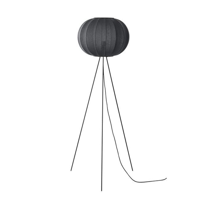 Lampe sur pied Knit-Wit 45 Round High - Black - Made By Hand