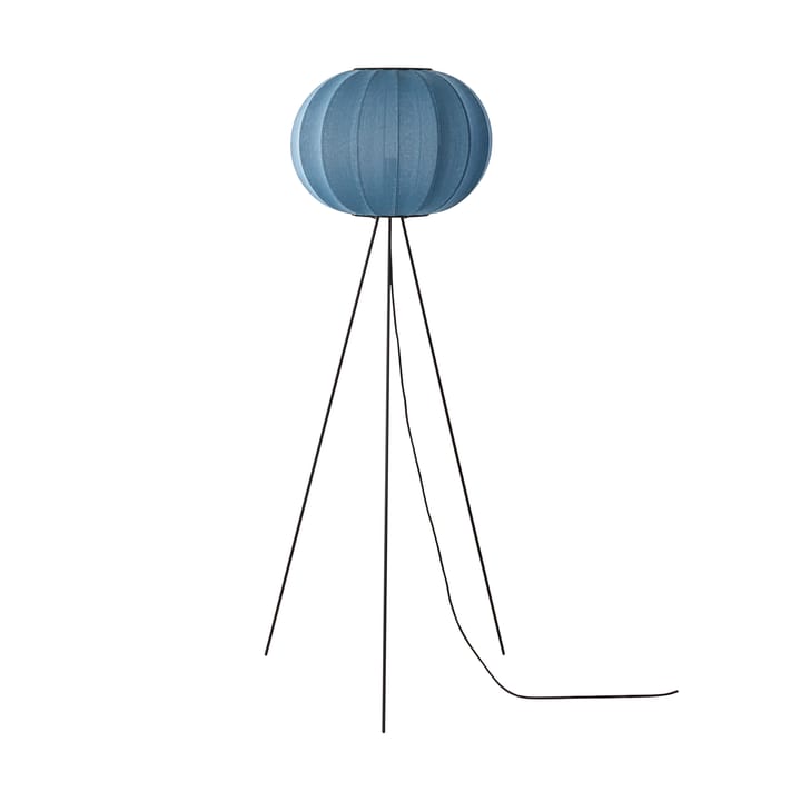 Lampe sur pied Knit-Wit 45 Round High - Blue stone - Made By Hand