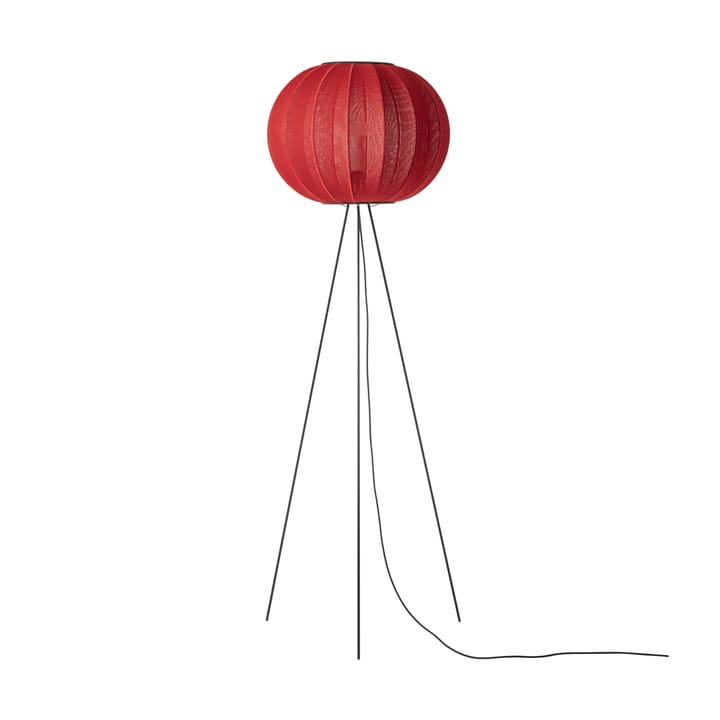 Lampe sur pied Knit-Wit 45 Round High - Maple red - Made By Hand