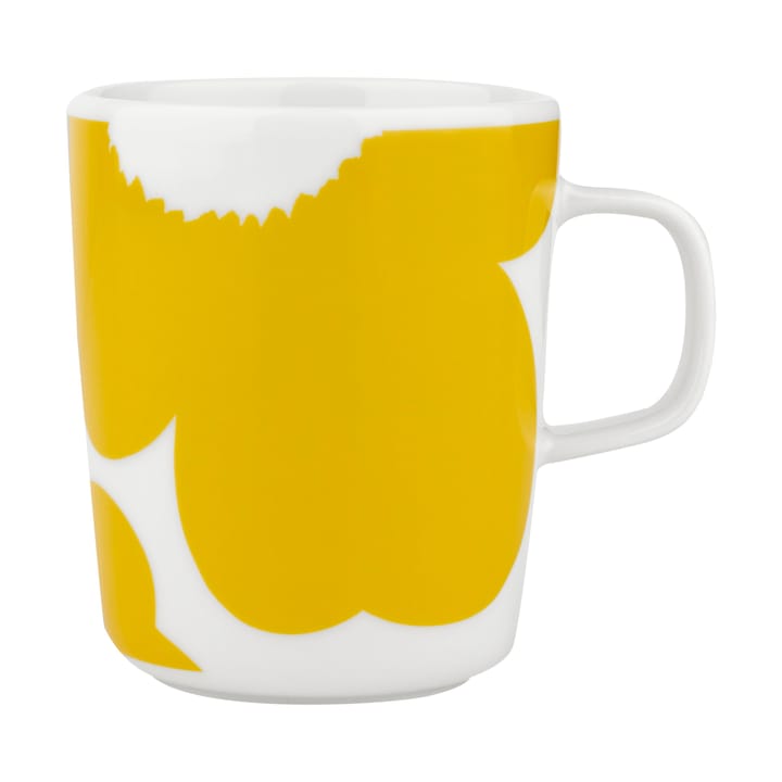 Mug Iso Unikko 25 cl - White-spring yellow - Marimekko