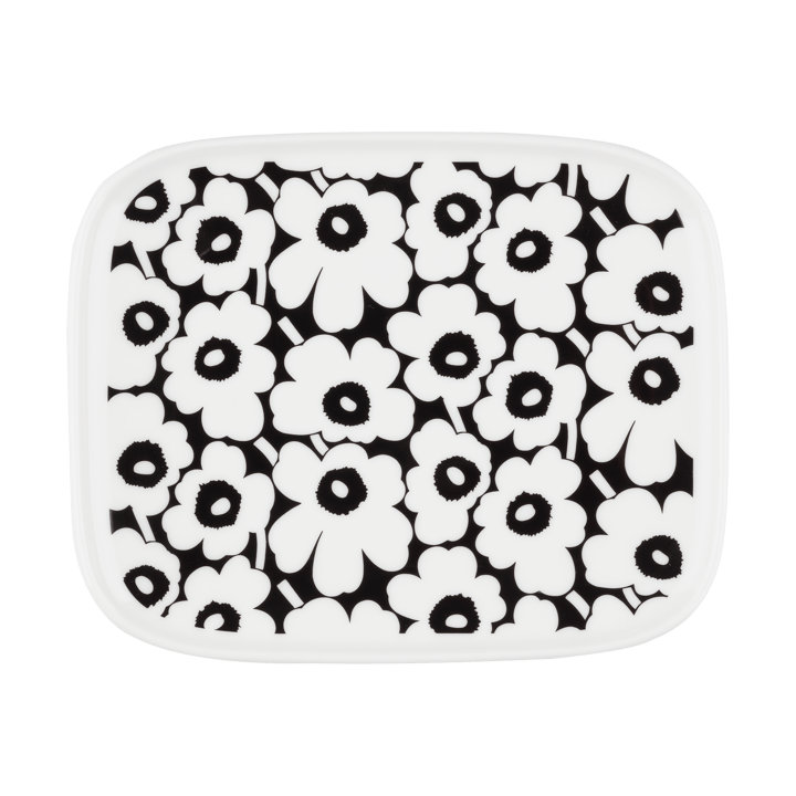 Plat Pikkuinen Unikko 12x15 cm - Black-white - Marimekko