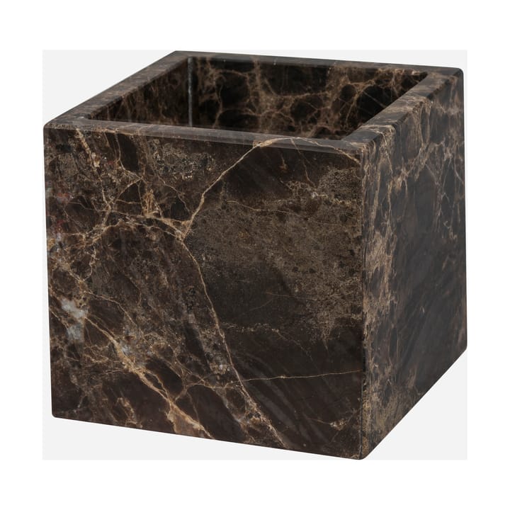 Cube Marble 8,5x8,5 cm - Brown - Mette Ditmer