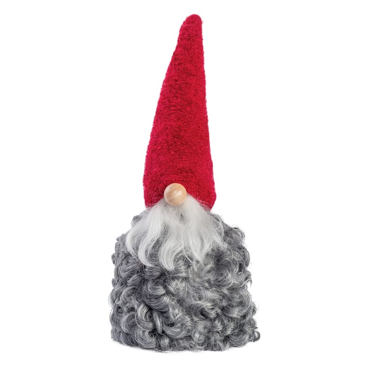 Tomte en laine grand (décoration de Noël) - bonnet rouge avec barbe - Monikas Väv & Konst