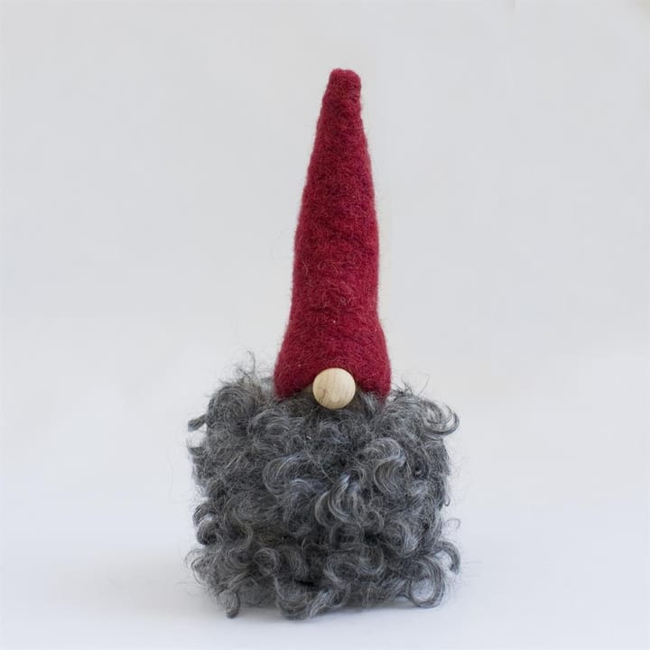 Tomte en laine petit (décoration de Noël) - bonnet rouge - Monikas Väv & Konst