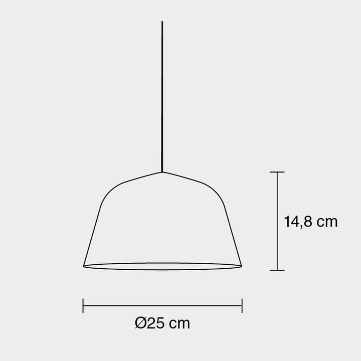 Lampe à suspension Ambit Ø25 cm - rose - Muuto