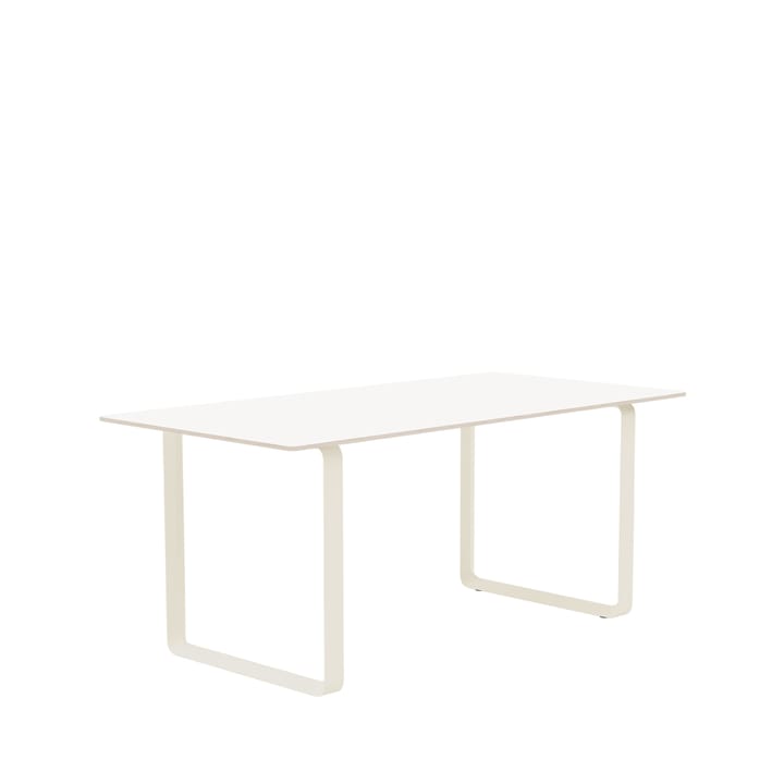 Table à manger 70/70 170x85 cm - White laminate-Plywood-Sand - Muuto