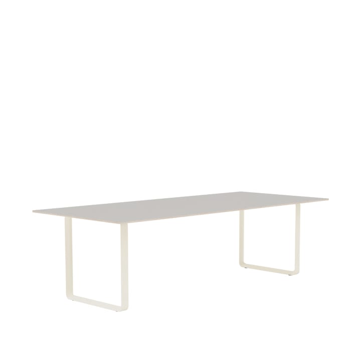 Table à manger 70/70 255x108 cm - Grey linoleum-Plywood-Sand - Muuto