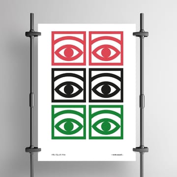 Poster coloré Ögon  - 50x70 cm - Olle Eksell