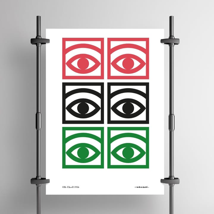 Poster coloré Ögon  - 50x70 cm - Olle Eksell