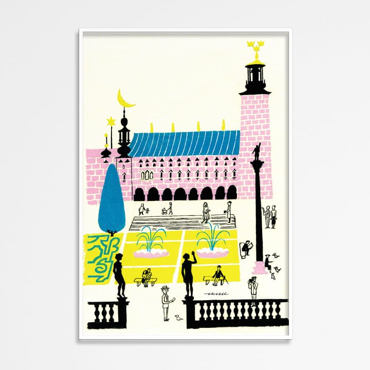 Poster Stockholm City Hall - 50x70 cm - Olle Eksell