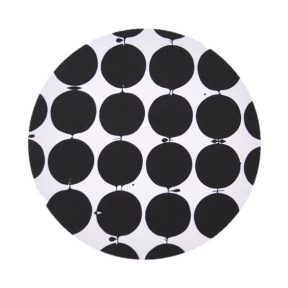 Dessous de plat Tallyho Ø 21 cm - Noir-blanc - Opto Design
