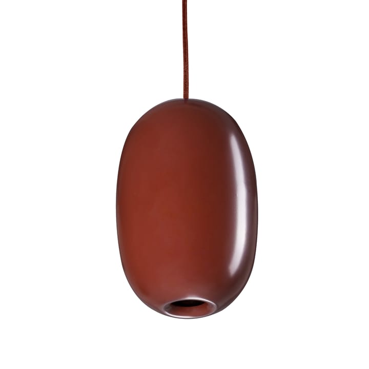 Lampe à suspension Pebble allongée - rouge oxyde-métal - Örsjö Belysning