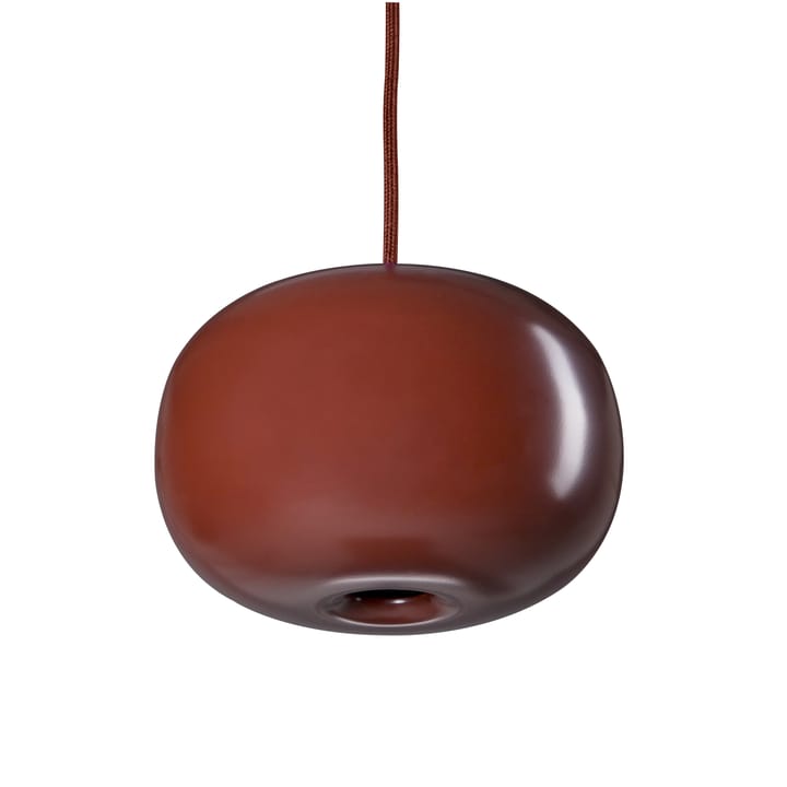 Lampe à suspension Pebble arrondie - rouge oxyde-métal - Örsjö Belysning