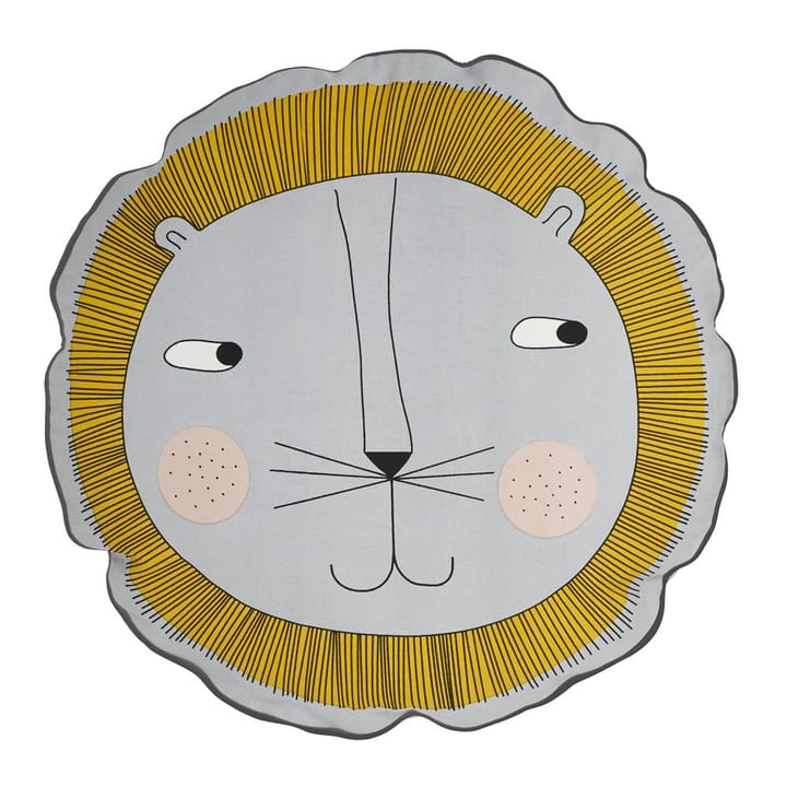 Coussin Animal OYOY - lion, gris - OYOY