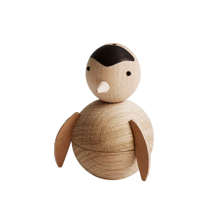 Figure en bois Penguin - hêtre-chêne-cuir - OYOY