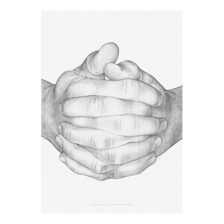 Poster Folded Hands - 50x70 cm - Paper Collective