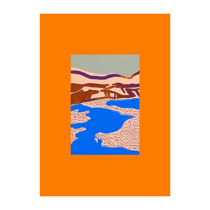 Poster Orange Landscape - 50x70 cm  - Paper Collective