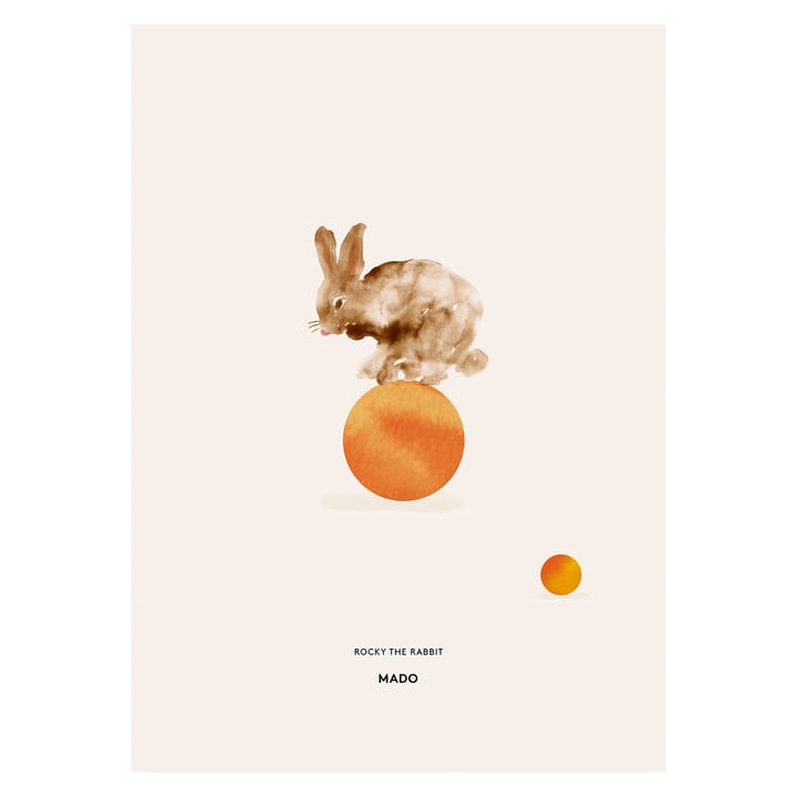 Poster Rocky the Rabbit - 50x70 cm - Paper Collective
