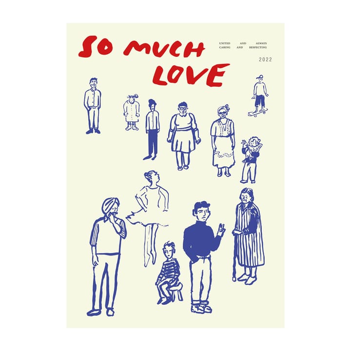 Poster So Much Love - 50x70 cm - Paper Collective