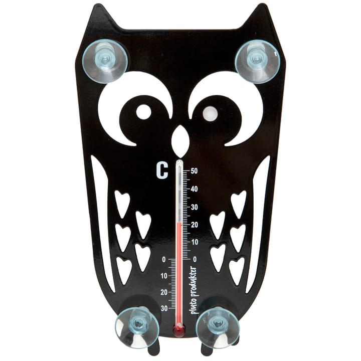 Thermomètre Owl - noir - Pluto Design