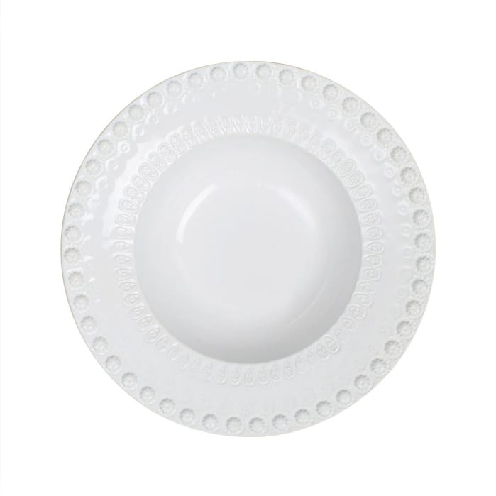 Assiette creuse Daisy Ø 21 cm - blanc - PotteryJo