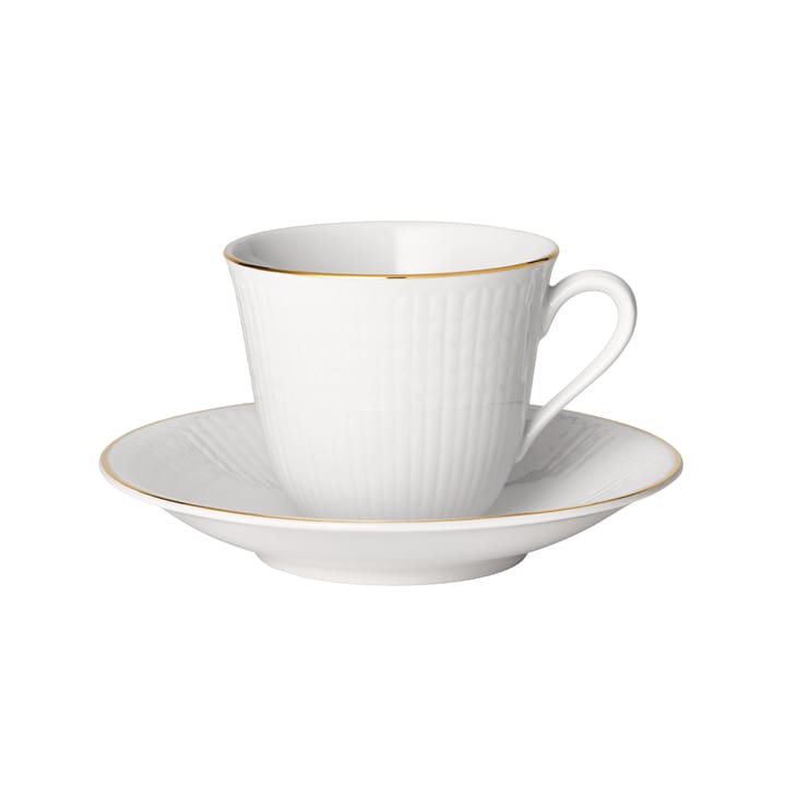 Tasse à caf�é avec soucoupe Swedish Grace Gala - Blanc - Rörstrand