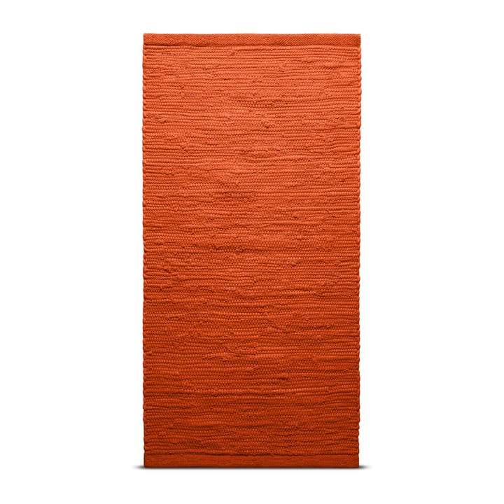 Tapis Cotton 60x90cm - Solar orange (orange) - Rug Solid