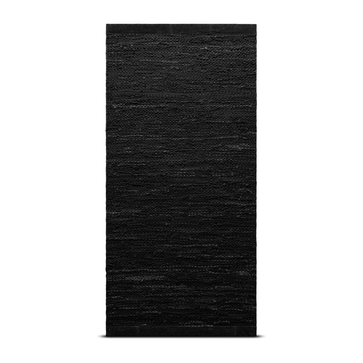 Tapis Leather 170 x 240 cm - noir - Rug Solid