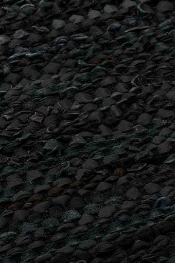Tapis Leather 170 x 240 cm - noir - Rug Solid