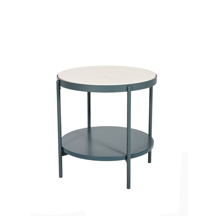 Table d'appoint Lene - gris, bas, placage de hêtre pigmenté blanc - SMD Design