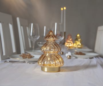 Décoration de table Abete éclairage de Noël 18 cm - Beige - Star Trading