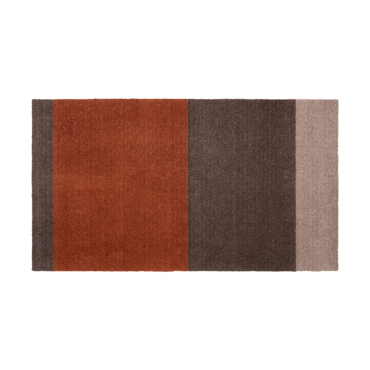 Stripes by tica, horizontal, tapis de couloir - Brown-terracotta, 67x120 cm - Tica copenhagen