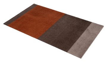 Stripes by tica, horizontal, tapis de couloir - Brown-terracotta, 67x120 cm - tica copenhagen