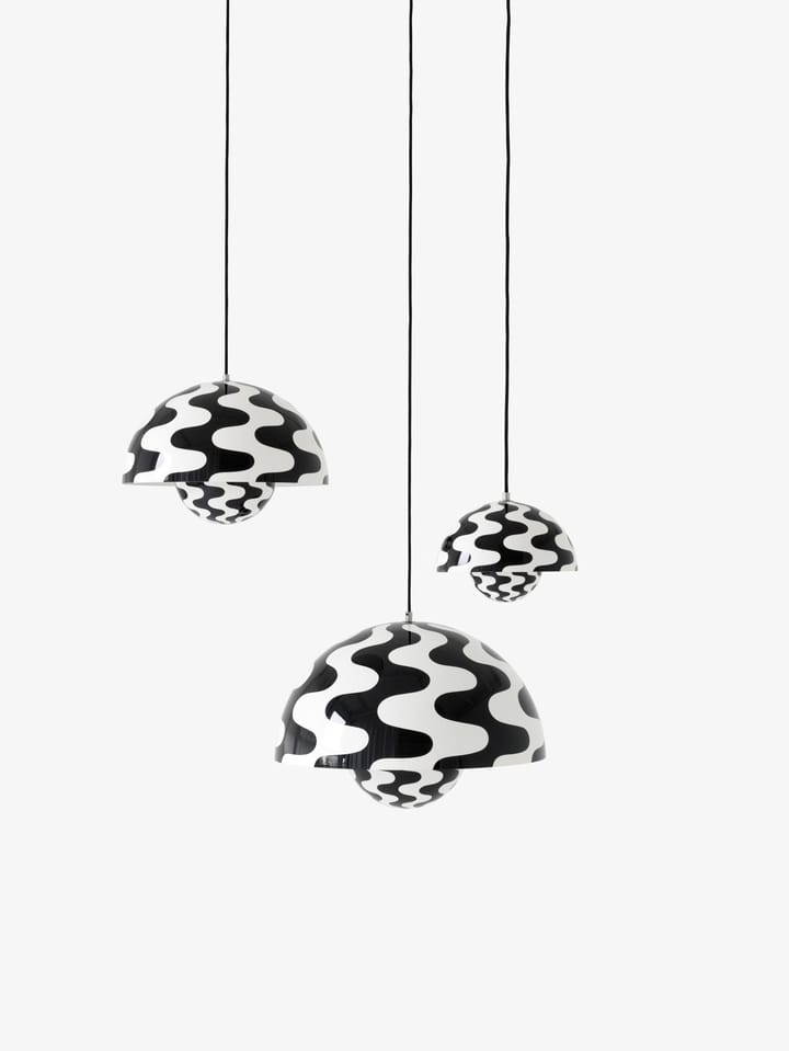 Lampe à suspension FlowerPot VP2 - Black-white pattern - &Tradition