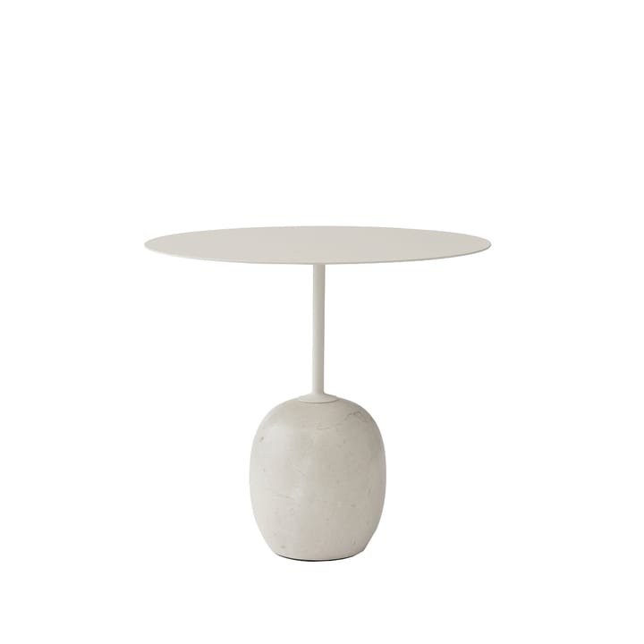 Table d'appoint Lato LN9 - blanc, marbre crema diva - &Tradition